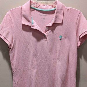 Lilly Pulitzer pink polo, size L